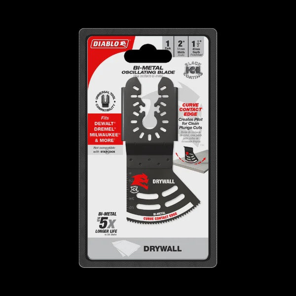 2" Universal Fit Bi-Metal Oscillating Blade for Drywall