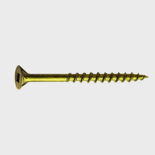 VR 8x3 Square Wooden Countersunk Screw With Yellow Zinc (1000 pcs)