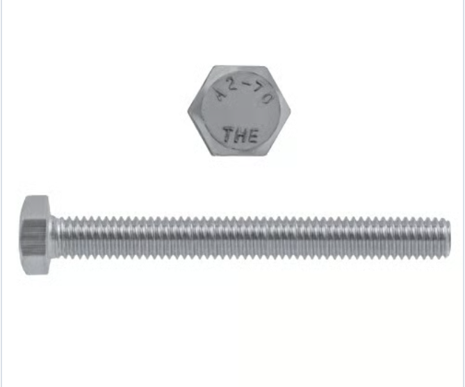 Hillman M10-1.50 x 90mm Metric Hex Hd Cap Scr 18.8 SS Coarse DIN933 FT 10 Pcs