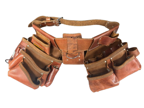 LA004 Baum 20 pocket Heavy Duty Leather Tool Bag