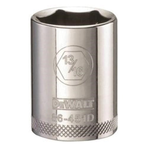 DeWALT® DWMT86451OSP Socket, 1/2 in Hex Drive, 13/16 in, 6 Points