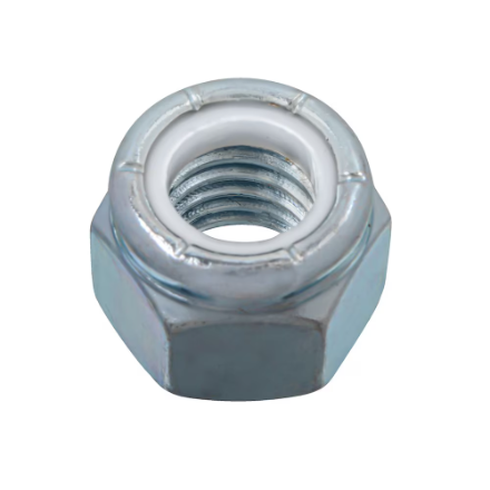 H Paulin 537-862 1/2 Nylon Insert Stop Nut , Zinc Plated 50 pcs