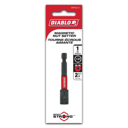 Diablo 1/4 in. x 2 9/16 in. Magnetic Nut Setter