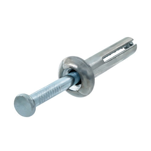 H Paulin 537-361 1/4" x 1-1/4" Zinc Plated Nail In Anchor 100 Pcs