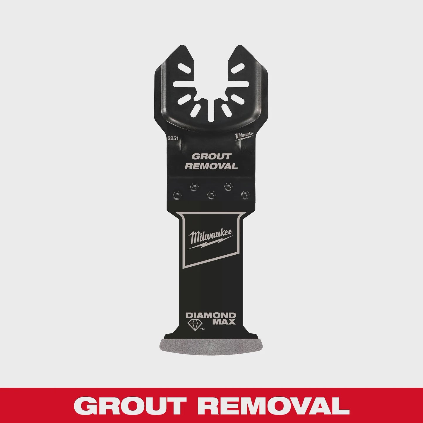 Milwaukee OPEN-LOK DIAMOND MAX Diamond Grit Grout Removal Multi-Tool Plunge Blade