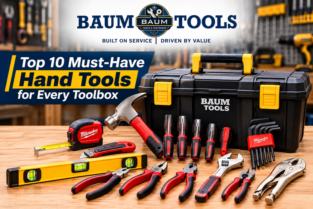 Top 10 Must-Have Hand Tools for Every Toolbox