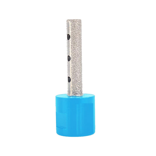 Vacuum Brazed Diamond Mill Bit 10mm 5/8in-11 Thread 25-Grit
