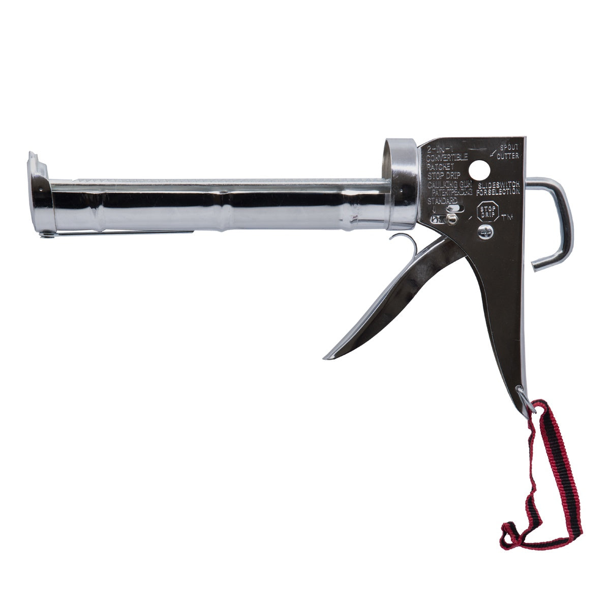 Cradle-Style Chrome Barrel Caulking Gun 9 in