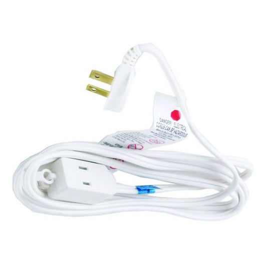 Extension Cord Indoor Thin Plug SPT-2 16/2 3-Outlet 4m White