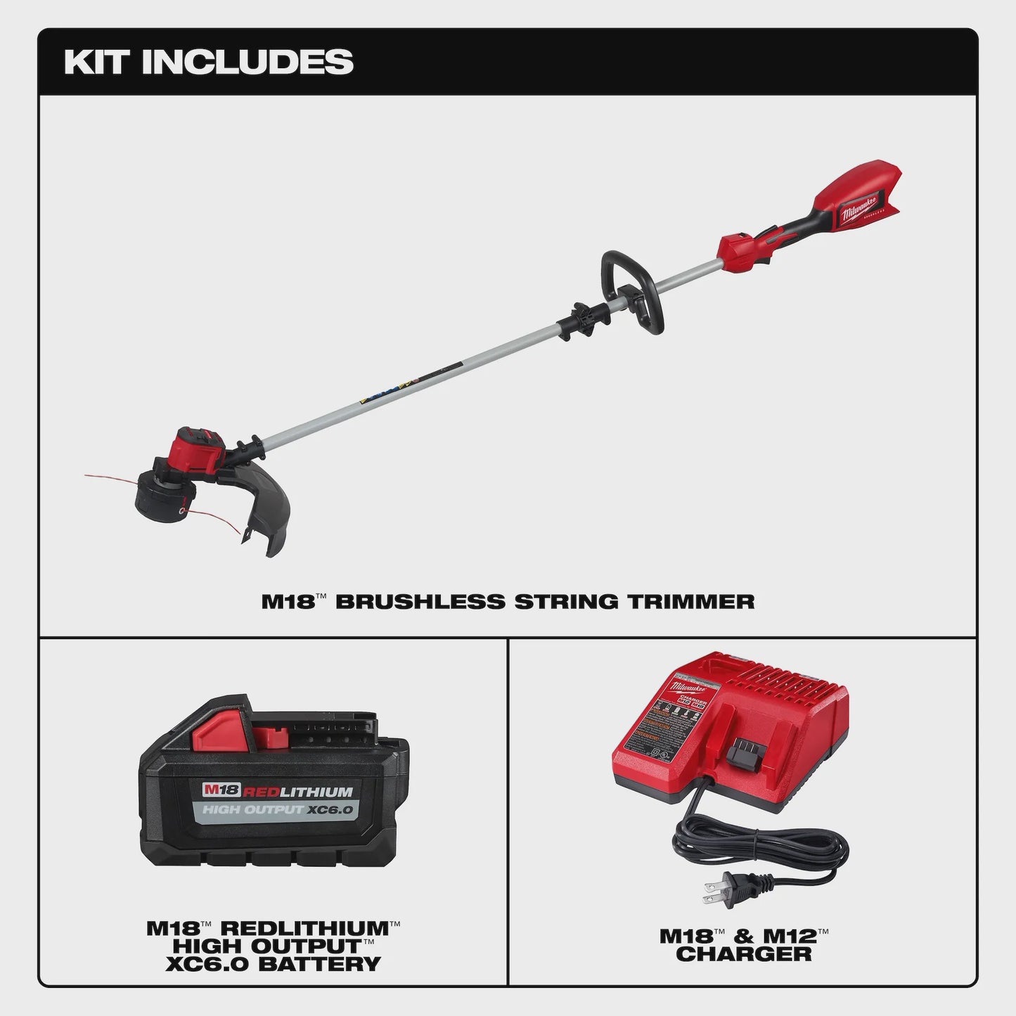 Milwaukee M18  Brushless String Trimmer Kit