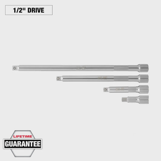 4pc 1/2” Drive Extension Set