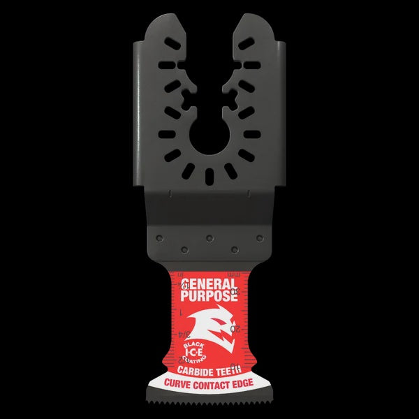 1-1/4"(w) x 1-1/2"(d) AMPED™ Demo Demon™ Universal Fit Carbide Teeth Oscillating Blade for General Purpose Cuts