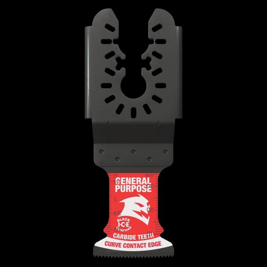 1-1/4"(w) x 1-1/2"(d) AMPED™ Demo Demon™ Universal Fit Carbide Teeth Oscillating Blade for General Purpose Cuts