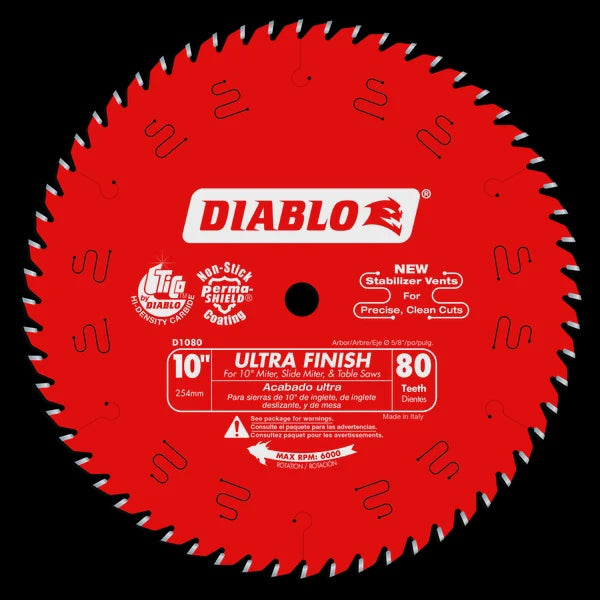 D1080X DB 10 X 80T ULTRA FINISH