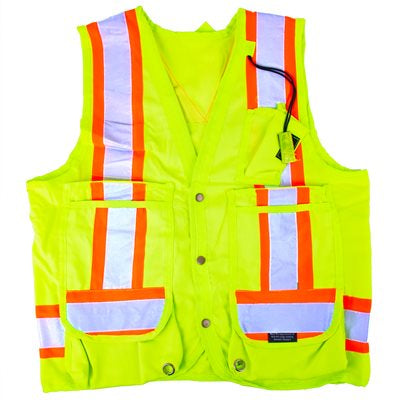 105632 Surveyor Vest Hi-Vis Hi-Vis Yellow (OSFA)