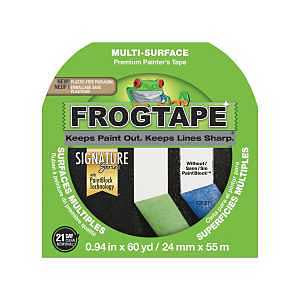 FrogTape 1408360 Painting Tape, 60 yd L, 0.94 in W, Green
