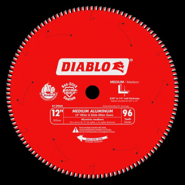 D1296N DB 12X96T MEDIUM ALUMINUM