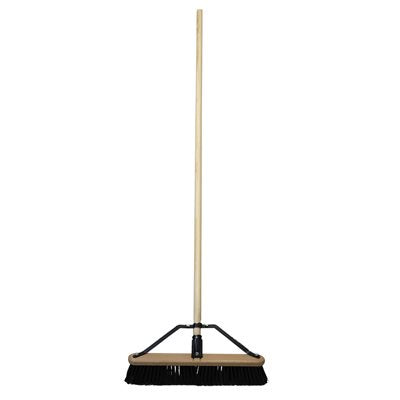 123213 Push Broom 24"Indoor/Outdoor With Brace Hard Bristle