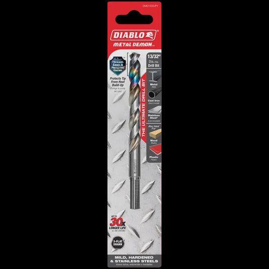 Diablo- 13/32" Metal Demon™ Drill Bit for Mild, Hardened and Stainless Steels