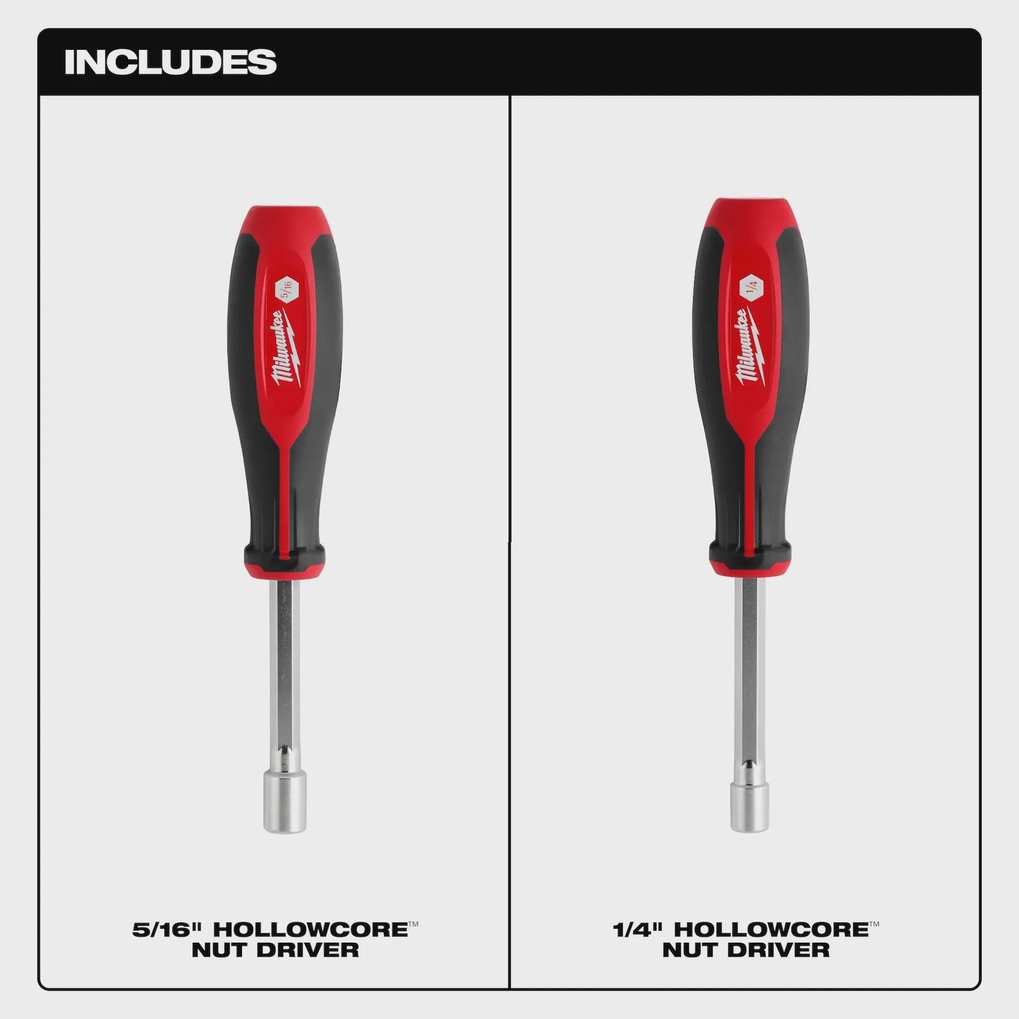 48-22-2442 2pc SAE HollowCore Nut Driver Set