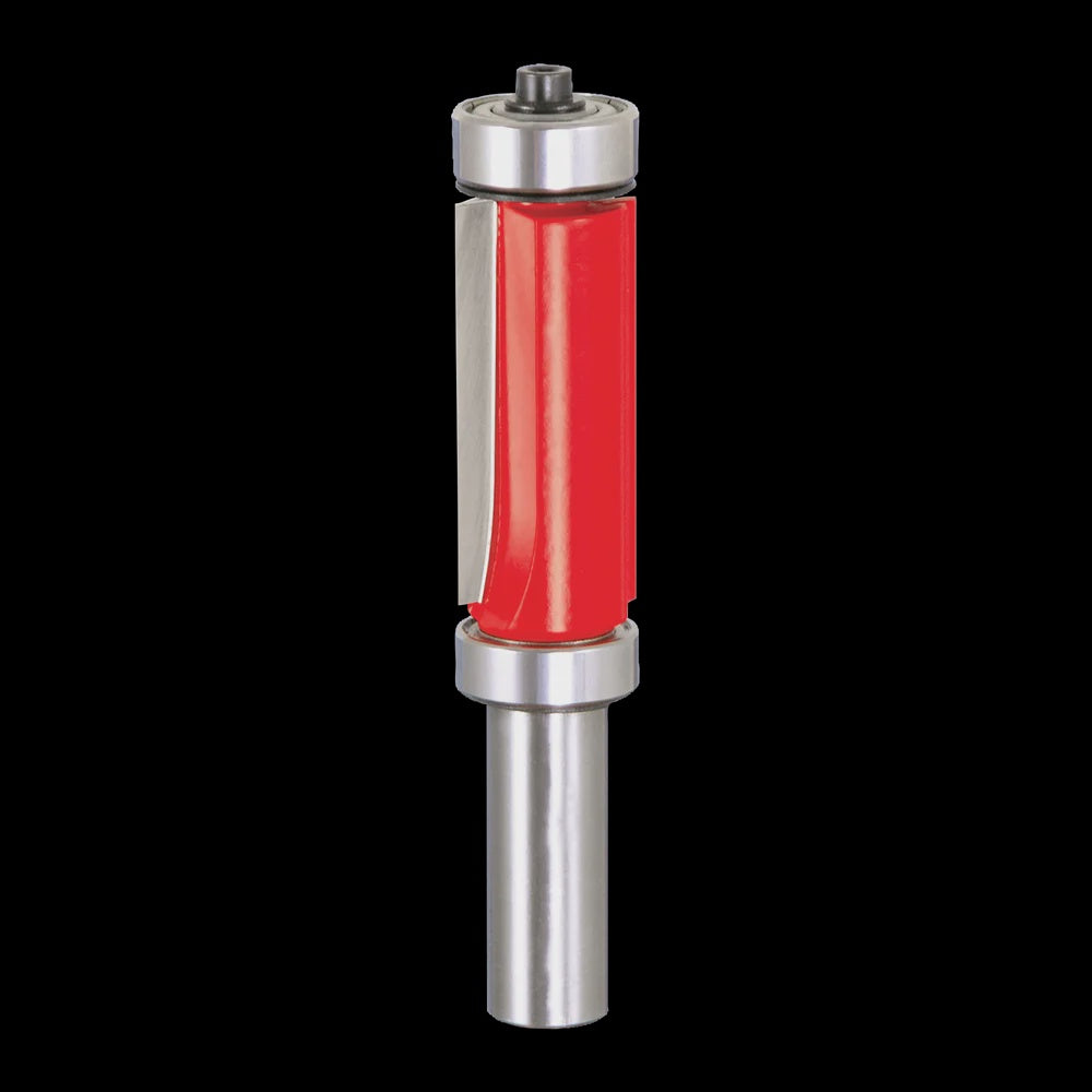 50-509 3/4" x 1-5/8" x 3-7/8" OAL Top & Bottom Bearing Flush Trim Bit (1/2" Shank)