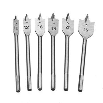 711134 6PC Drill Bits Wood Boring 12in Set