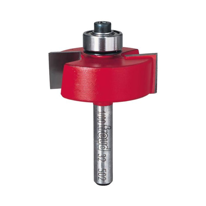 32-502 1-3/8" X 1/2" RABBETING ROUTER BIT W/BEARING - 1/4" SHANK