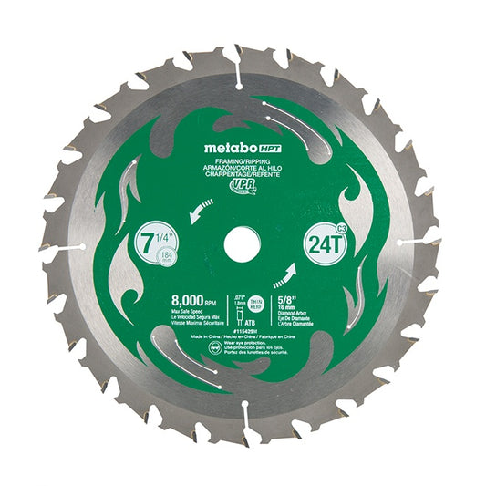 115429M Metabo 7-1/4" 24T Circular saw blade