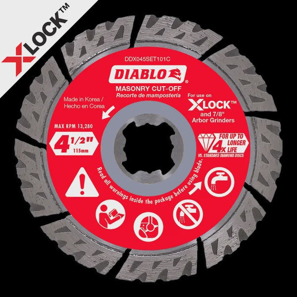 DMADST1000 10 in. Diamond Segmented Turbo Cut-Off Discs for Masonry