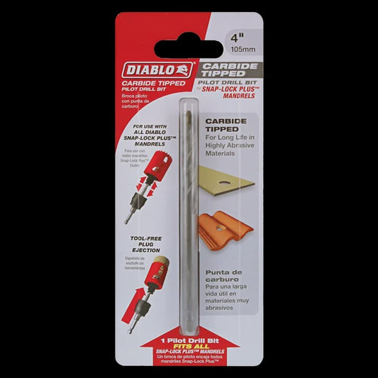 4" Carbide Tipped Pilot Drill Bit