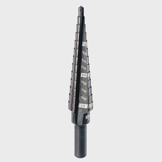 Milwaukee 1 Step Drill Bit, 1/8" - 1/2" by 1/32"