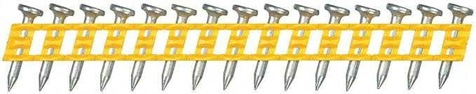 DEWALT -ENGINEERED BY POWERS Concrete Nails, 3/4" Length, Steel, Zinc Plated, Strip, PK 1000