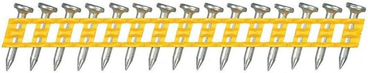 DEWALT -ENGINEERED BY POWERS Concrete Nails, 3/4" Length, Steel, Zinc Plated, Strip, PK 1000