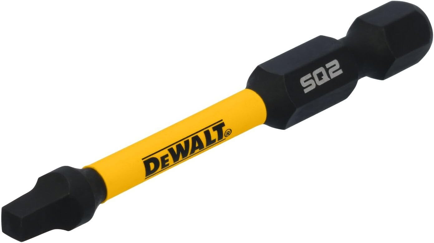 DWAF2PH2IR15 DEWALT Flextorq Impact Bits SQ2 Square 2-in, HSS Screw Bits, 15-pk