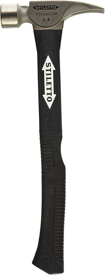 Stiletto TI14SC-F 14 oz Ti Smooth Face with Curved Poly-Fiberglass Handle, 16"