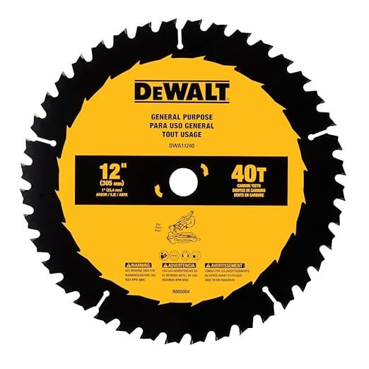 DWA11240 DEWALT 12 IN 40T SAW BLADE