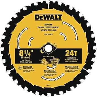 DWA181424 8 1/4IN 24T Circular saw Blade