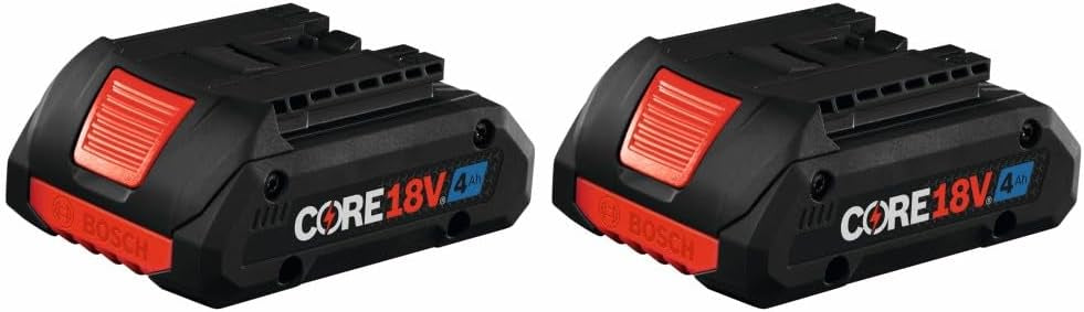 BOSCH GBA18V40-2PK 18V CORE18V® Lithium-Ion 4 Ah Advanced Power Battery, 2-Pack