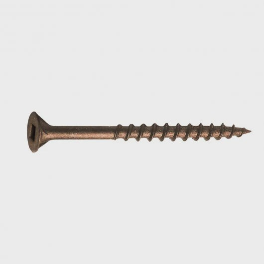 H Paulin 8X1-3/4 Flat Socket Head Brown Deck Screws-500 pcs
