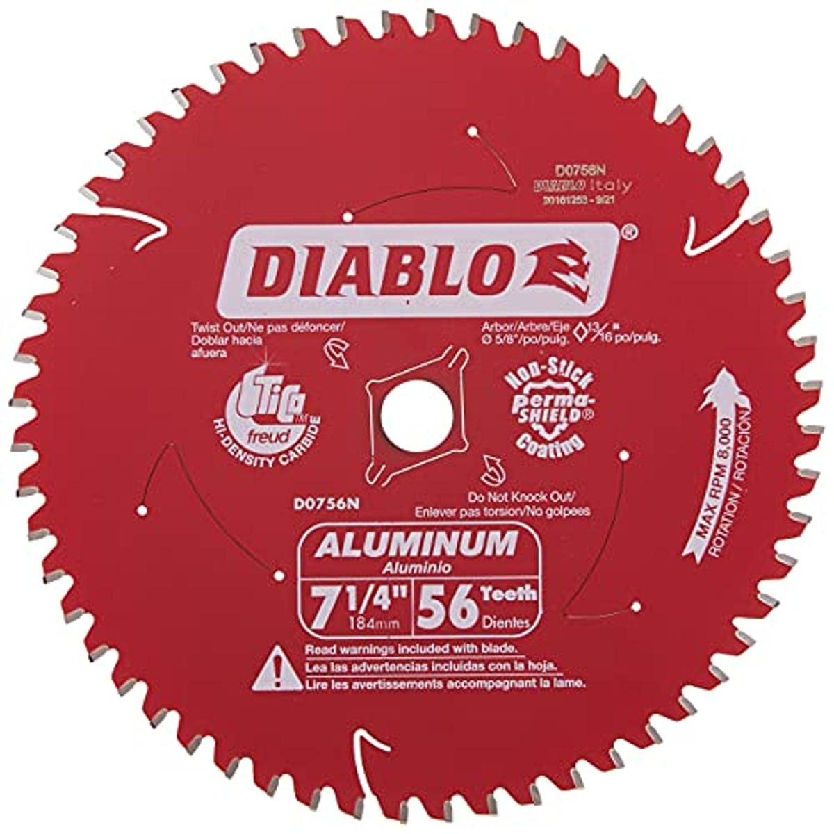 D0756N DB 7-1/4 X 56T ALUMINUM/NONFerrous