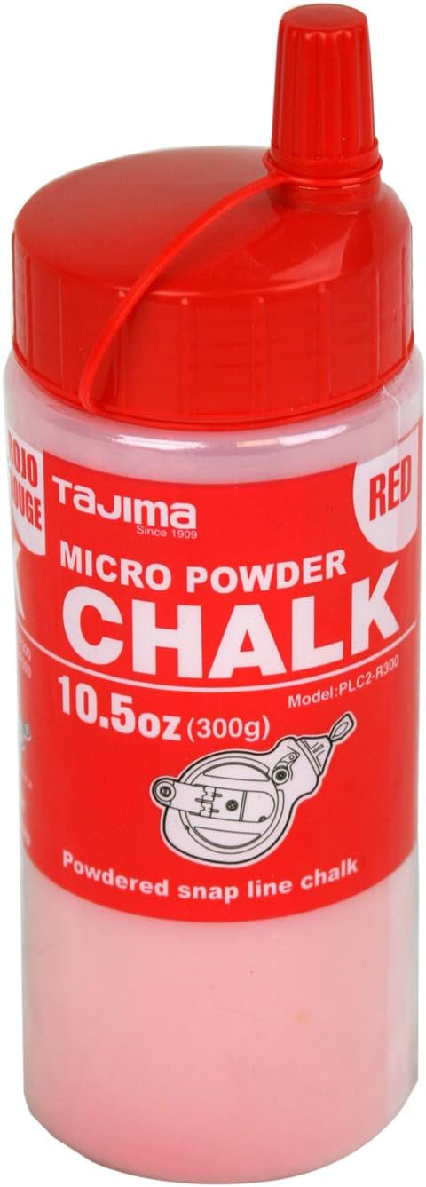 PLC3-DR300 Micro Chalk, ultra-fine chalk, Dark red, easy-fill nozzle, 300g / 10.5 oz.