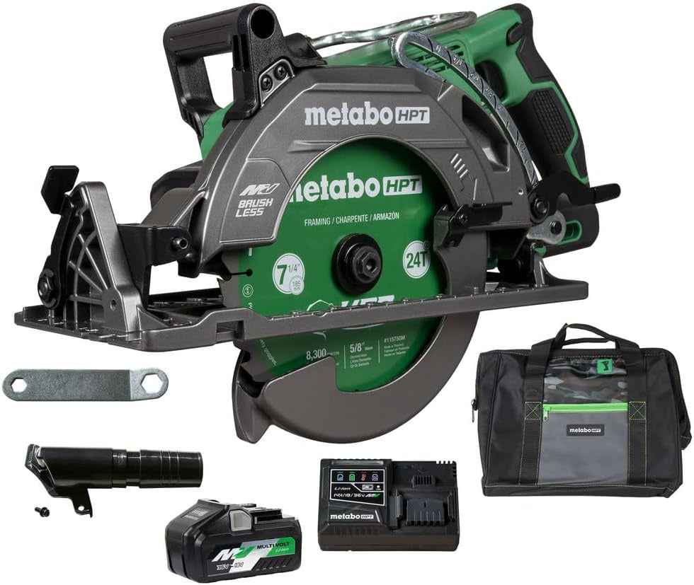 C3607DWAM Metabo 36V Brushless Rear Handle Saw Kit