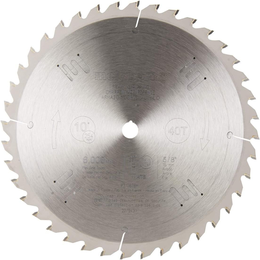 m2 Metabo 10" 40T Blade