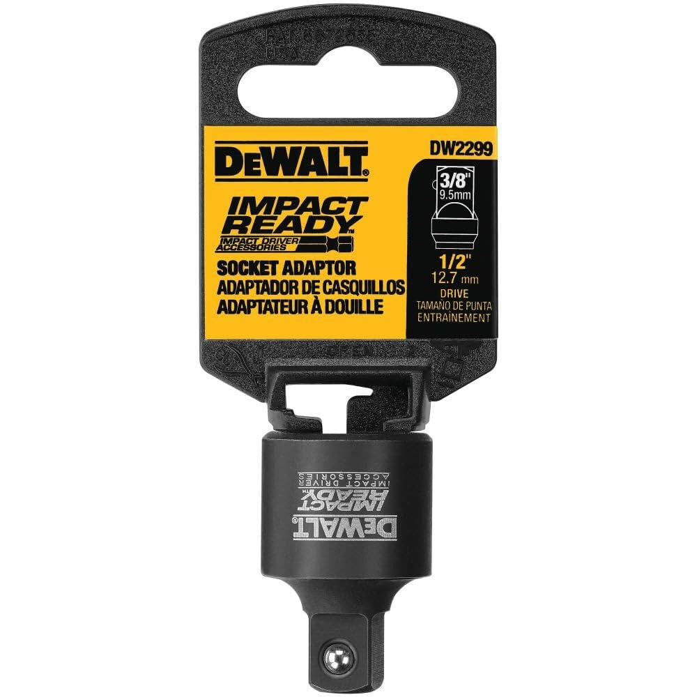 DEWALT DW2299 ADAPTOR 1/2" SQ ANVIL to 3/8" SQ ANVIL