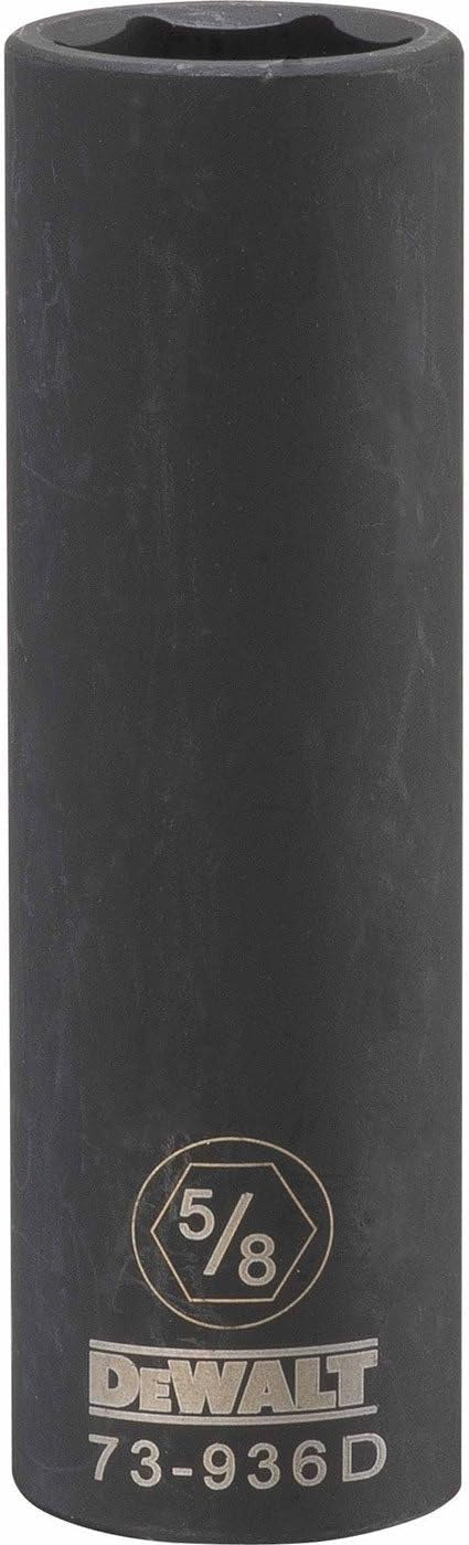 DEWALT DWMT73936OSP 6 Point 1/2'' Drive Deep Impact Socket 5/8'' SAE