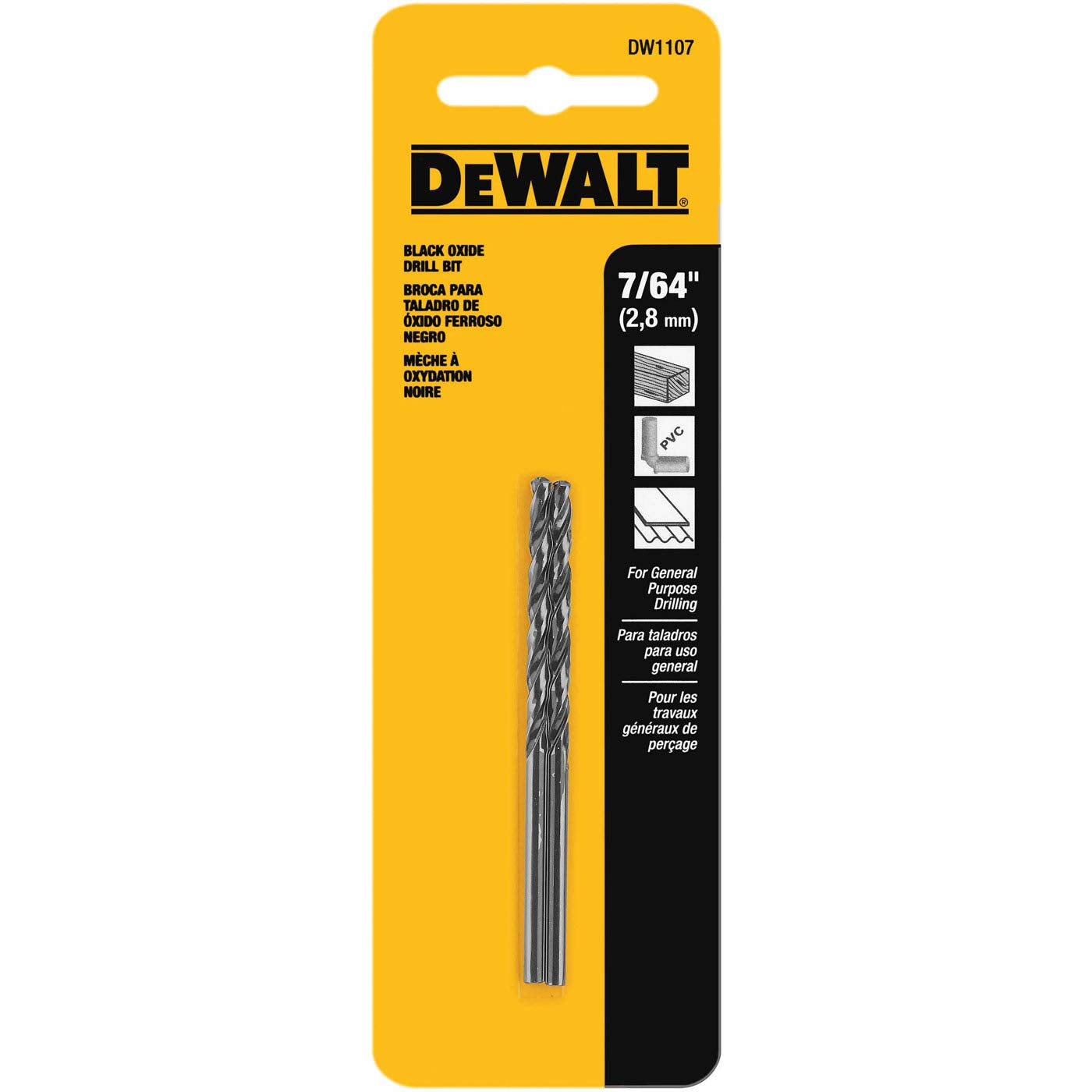 DW1907 7/64" PILOT POINT DRILL BIT
