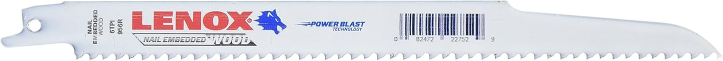 22752OSB956R 9"x3/4" 6TPI Bi-Metal Nail Embedded Wood Recip 50 pk