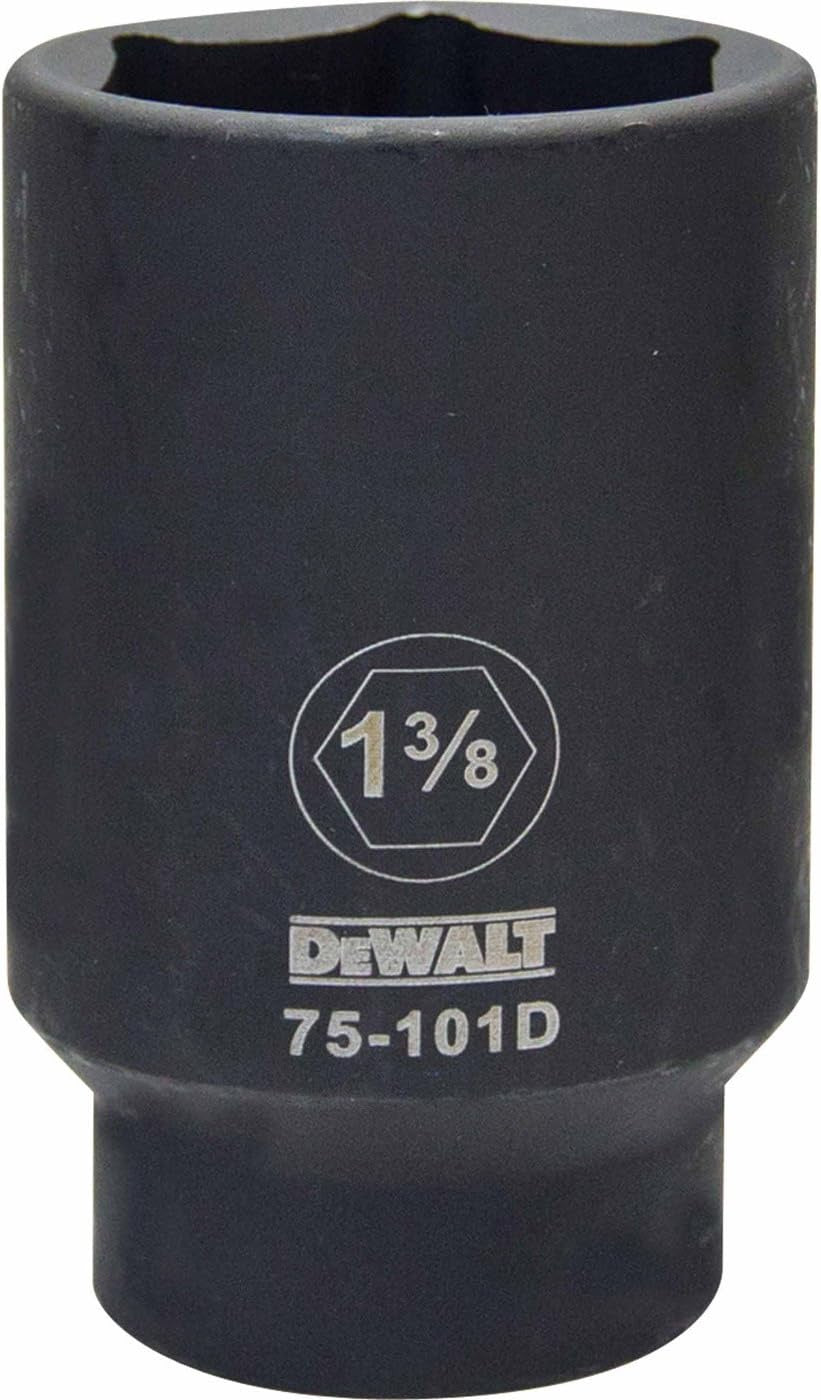 DEWALT DWMT75101OSP 6 Point 1/2" Drive Deep Impact Socket 1-3/8" SAE