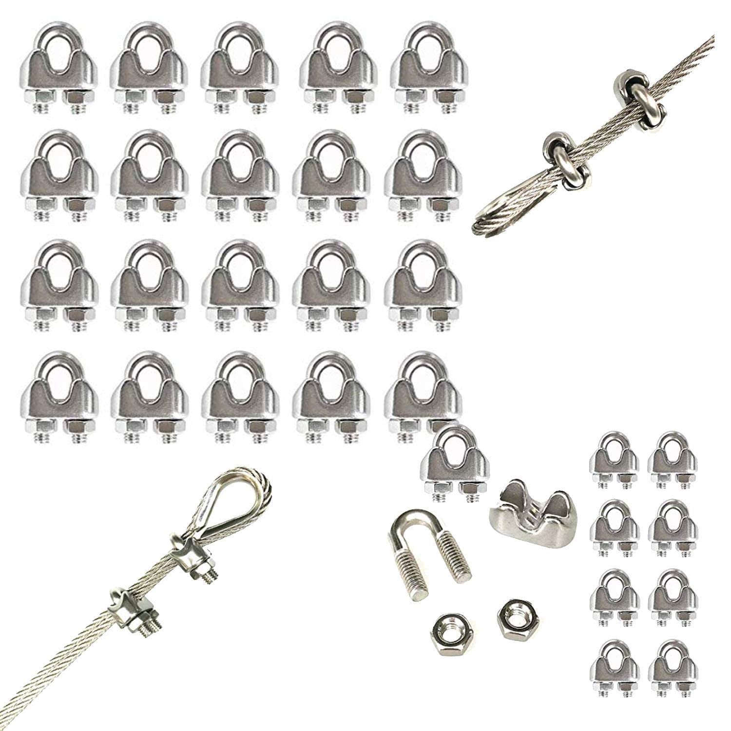 82900044 Galv Cable Wire Clips 34In