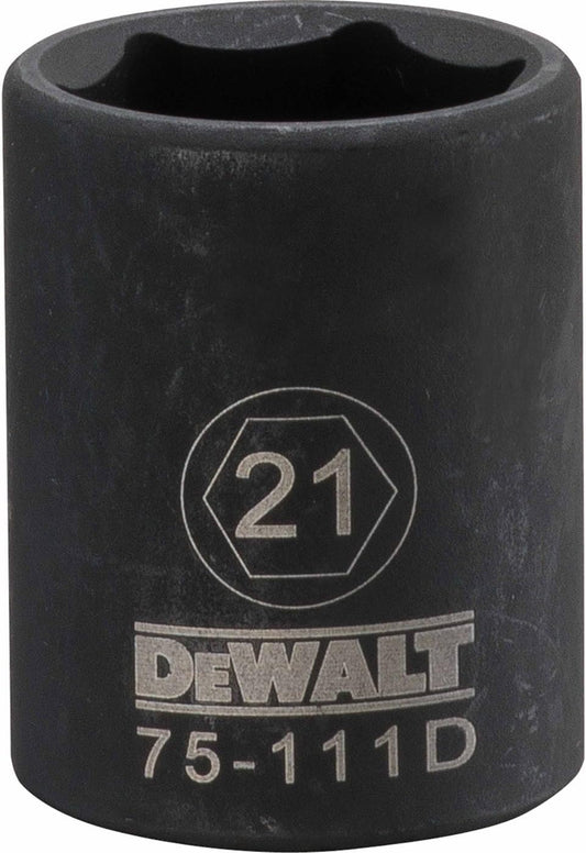DEWALT DWMT75111OSP 6 Point 1/2" Drive Impact Socket 21MM